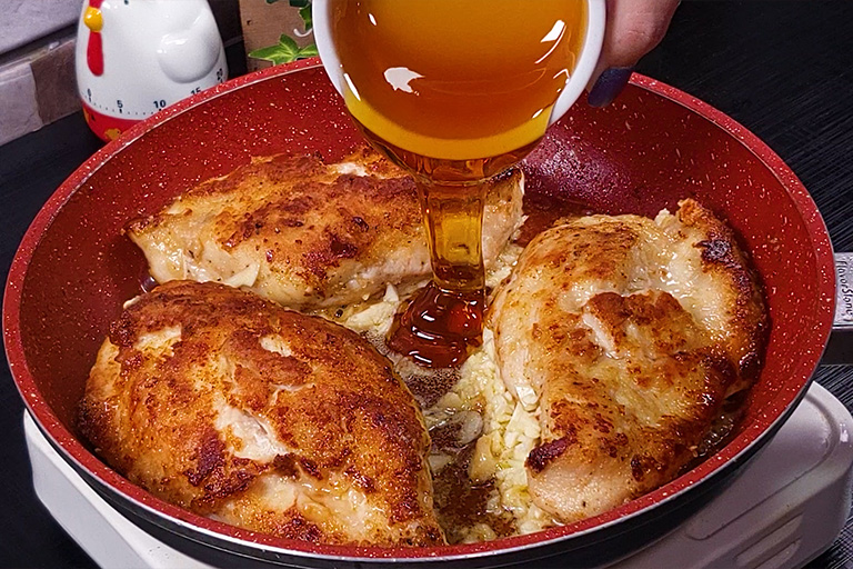 receita de frango com mel